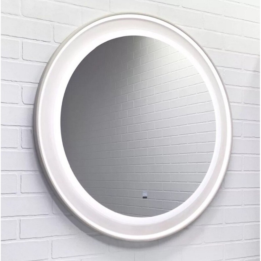 Зеркало Comforty Ереван 00-00014250CF, 60 см, LED- подсветка, серый шелк