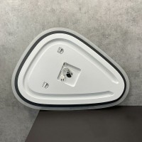 Зеркало Comfortу Олеандр, 70 см, с LED-подсветкой, с сенсорным выключателем, 00-00014342 (00-00014342CF)