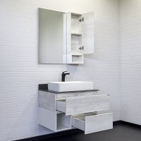 Тумба с раковиной Comfortу Прага 00-00014831CF, подвесная, 75 см, цвет дуб белый