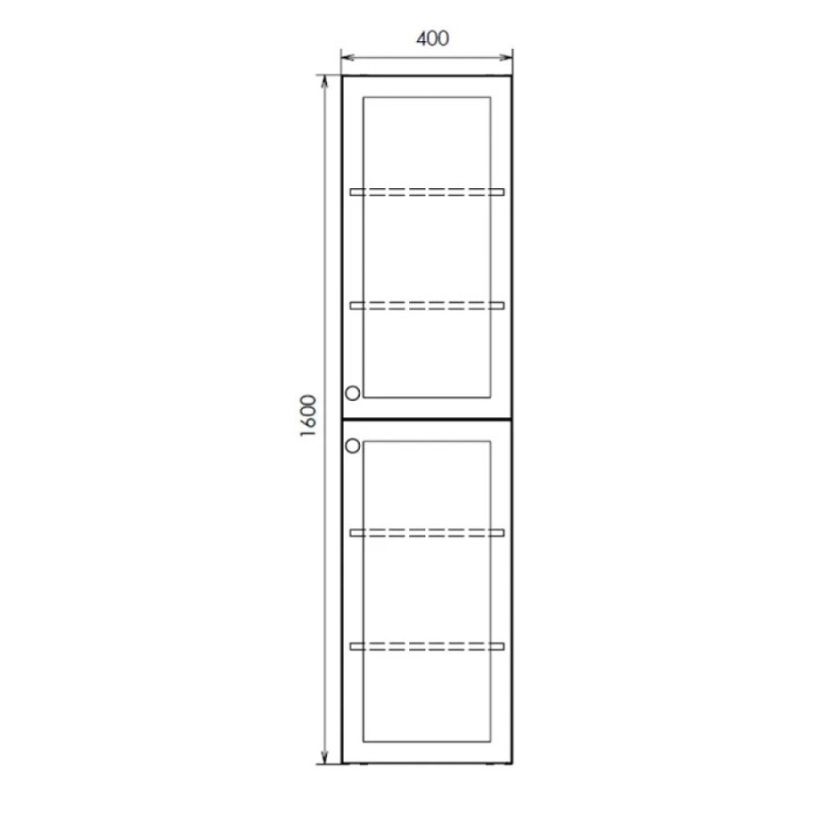 Шкаф-пенал Comfortу Ереван 00-00017603CF, 40 см, подвесной, цвет серый шёлк