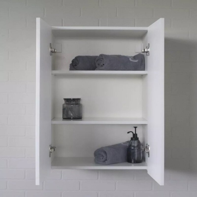 Шкаф подвесной Comforty 00-00017834, 60 см, цвет белый глянец