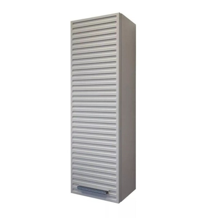 Шкаф-пенал Comfortу Касабланка 00-00017849 (00-00005896CF), 25 см, подвесной, серый шёлк