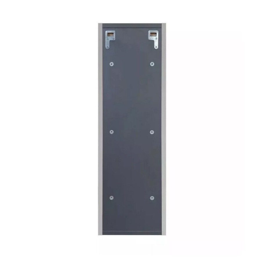 Шкаф-пенал Comfortу Касабланка 00-00017849 (00-00005896CF), 25 см, подвесной, серый шёлк