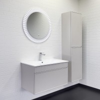 Шкаф-пенал Comfortу Мадрид 00-00017855CF, 40 см, подвесной, цвет серый шёлк