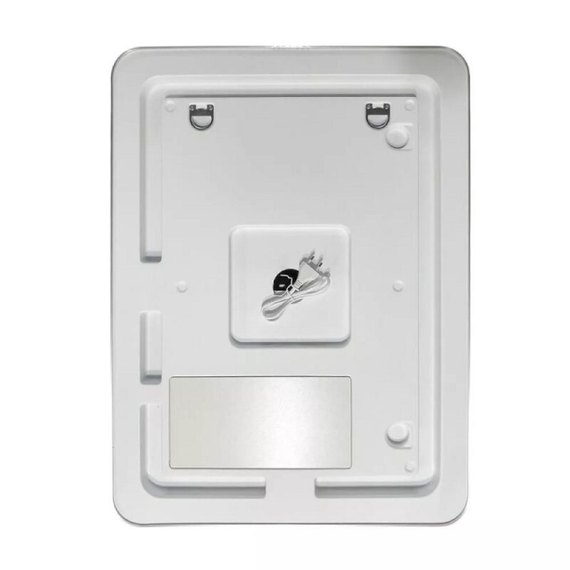 Зеркало Comfortу Ситара 00-00017862, 60 см, LED-подсветка, бесконтактный сенсор, подогрев, алюминиевая рама, цвет серебро