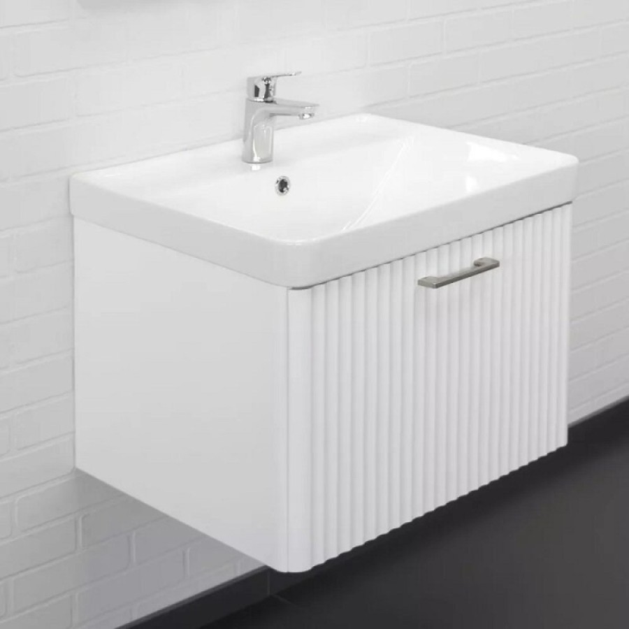 Тумба с раковиной Comforty Ангара 00-00017871, 60 см, цвет белый матовый