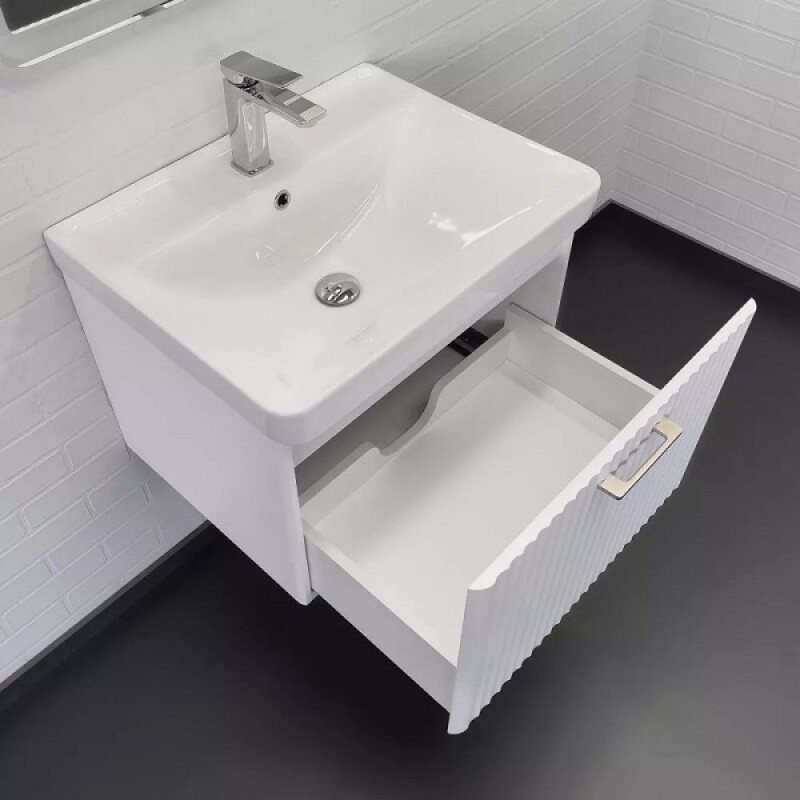 Тумба с раковиной Comforty Ангара 00-00017871, 60 см, цвет белый матовый