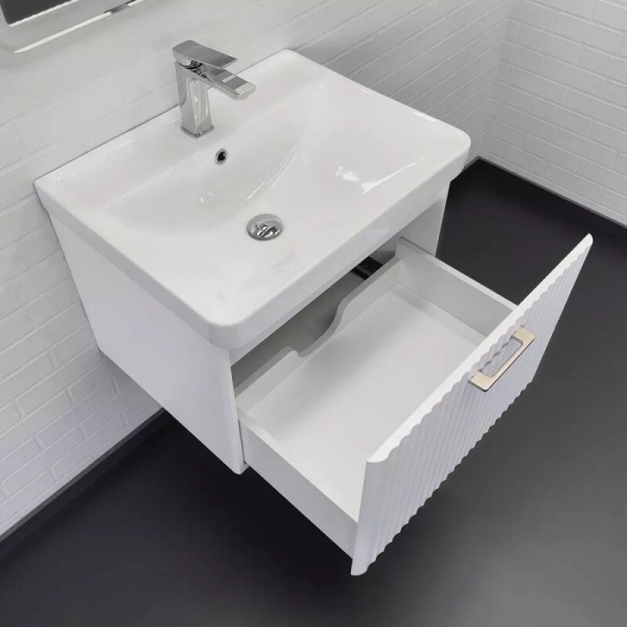 Тумба с раковиной Comforty Ангара 00-00017871, 60 см, цвет белый матовый