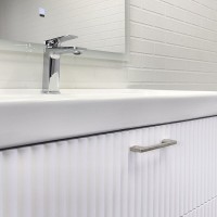 Тумба с раковиной Comforty Ангара 00-00017872, 90 см, подвесная, цвет белый матовый