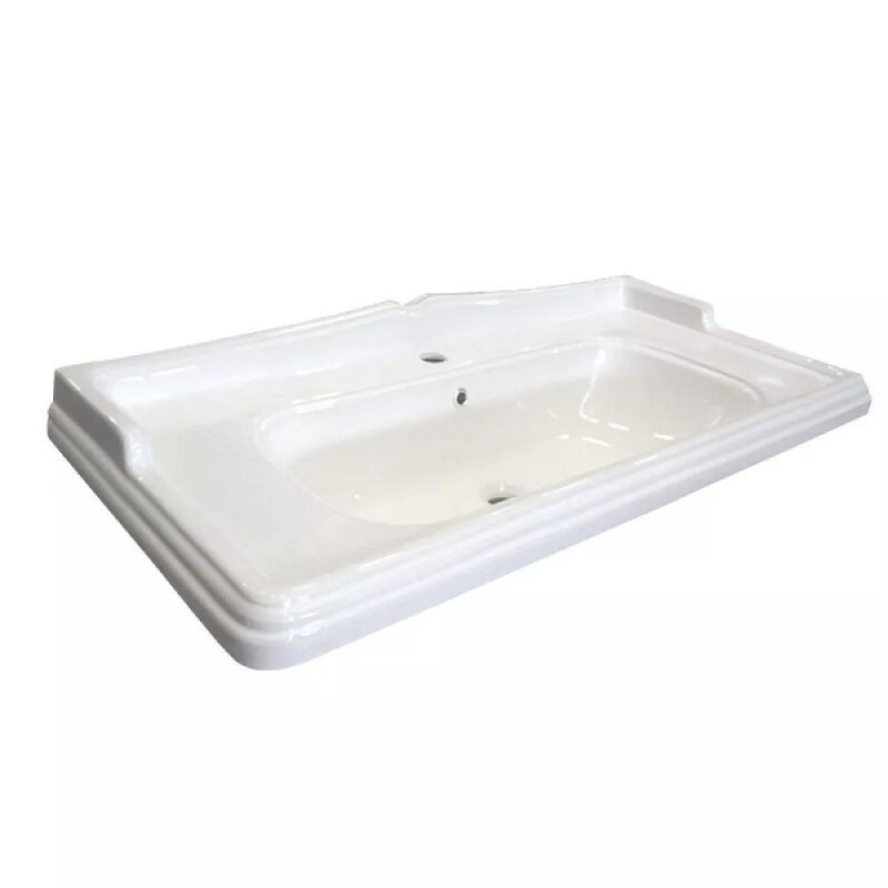 Тумба с раковиной Comfortу Павия 00-00017943, 100 см, цвет белый глянец