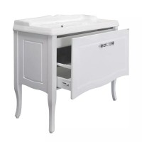 Тумба с раковиной Comfortу Павия 00-00017943, 100 см, цвет белый глянец