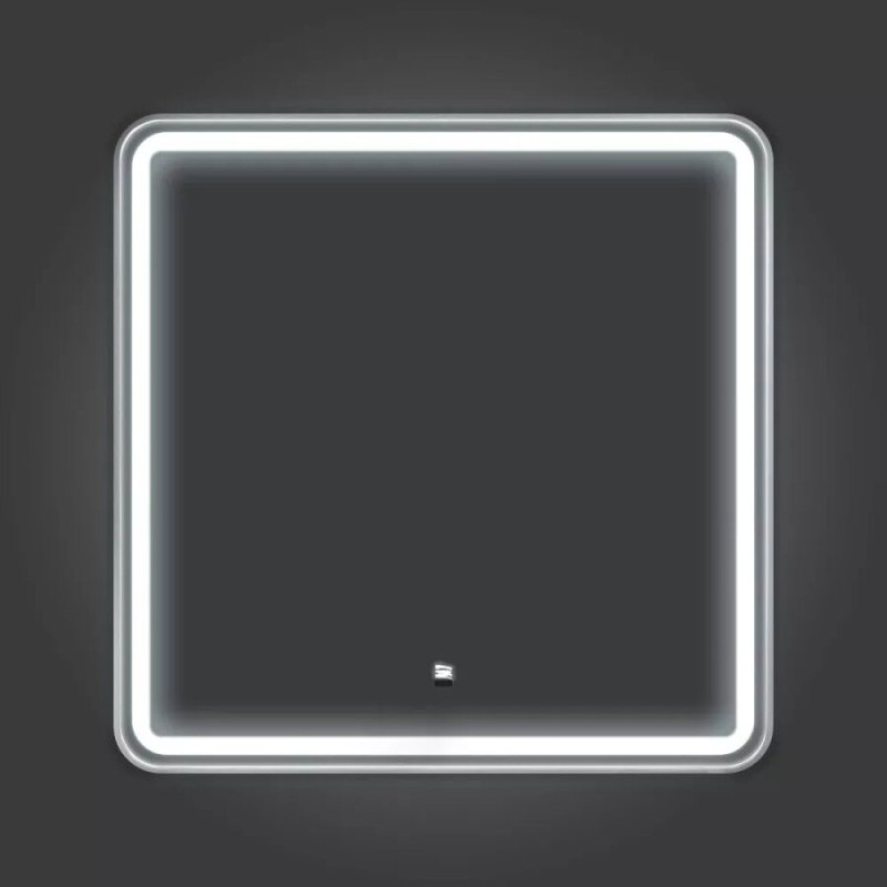 Зеркало Comfortу Ситара 00-00018682, 80 см, серобро, LED-подсветка, сенсор