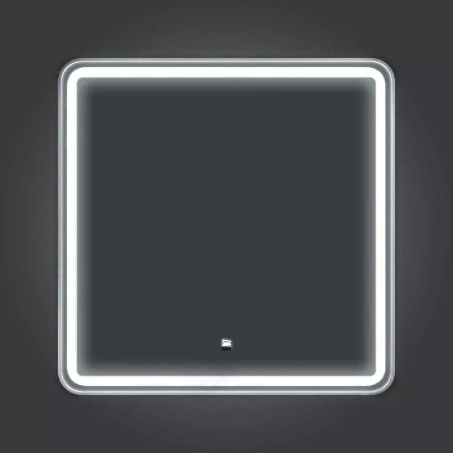 Зеркало Comfortу Ситара 00-00018682, 80 см, серобро, LED-подсветка, сенсор