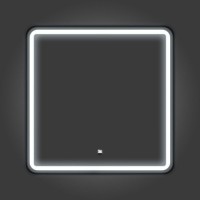 Зеркало Comfortу Ситара 00-00018683 (00-00014175CF), 80 см, LED-подсветка, бесконтактный сенсор, подогрев, цвет рамы черный матовый
