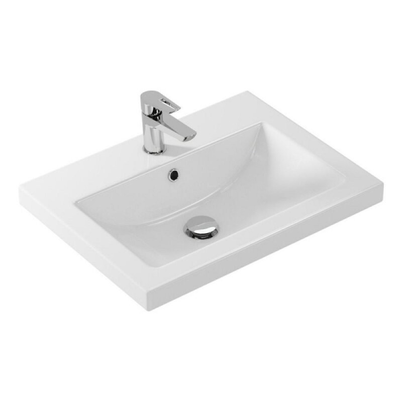 Тумба с раковиной Comfortу Лима 00-00019176, 60 см, подвесная, цвет антрацит