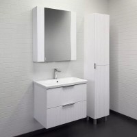 Тумба с раковиной Comfortу Лима 00-00019188, 70 см, подвесная, цвет белый матовый