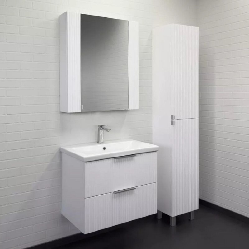 Тумба с раковиной Comfortу Лима 00-00019188, 70 см, подвесная, цвет белый матовый