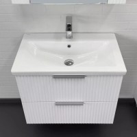 Тумба с раковиной Comfortу Лима 00-00019188, 70 см, подвесная, цвет белый матовый