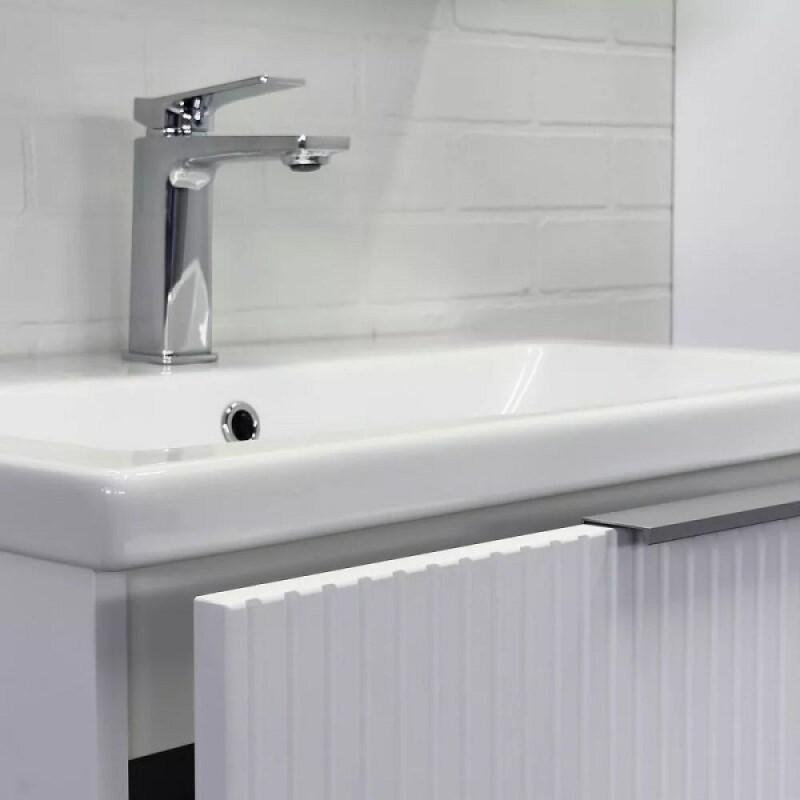 Тумба с раковиной Comfortу Лима 00-00019188, 70 см, подвесная, цвет белый матовый