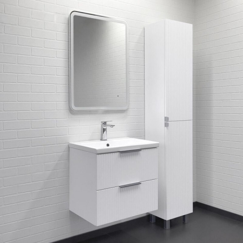 Тумба с раковиной Comfortу Лима 00-00019210, 60 см, подвесная, цвет белый матовый