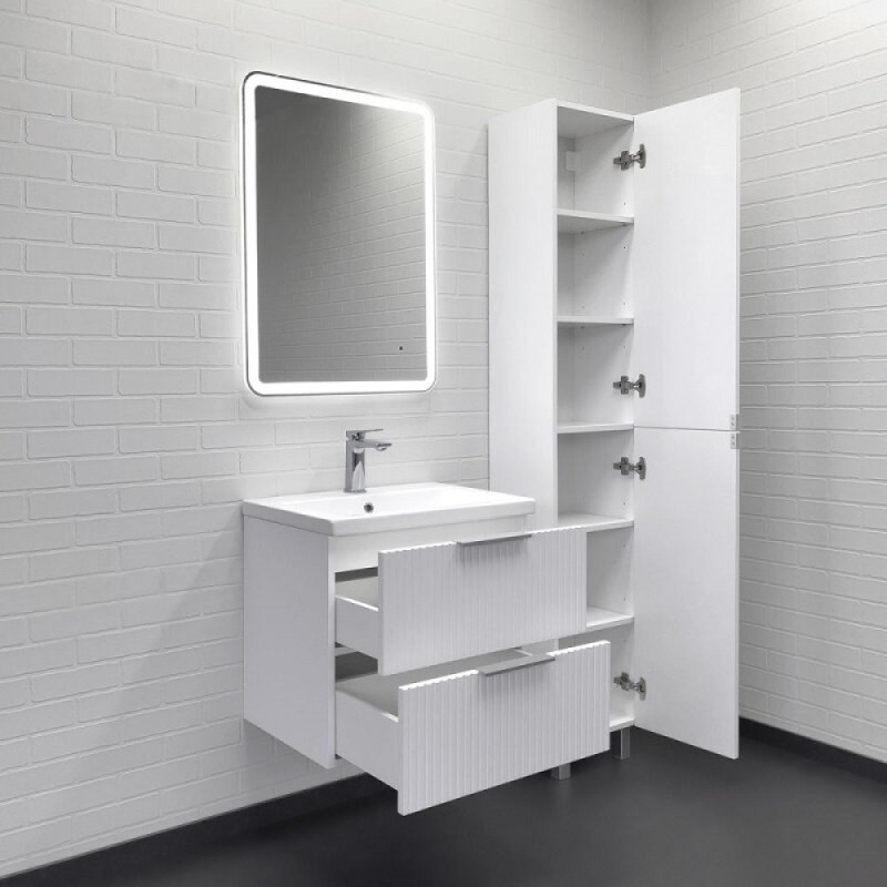Тумба с раковиной Comfortу Лима 00-00019210, 60 см, подвесная, цвет белый матовый
