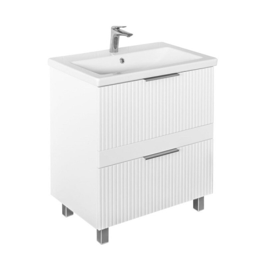 Тумба с раковиной Comfortу Лима 00-00019211, 70 см, цвет белый матовый