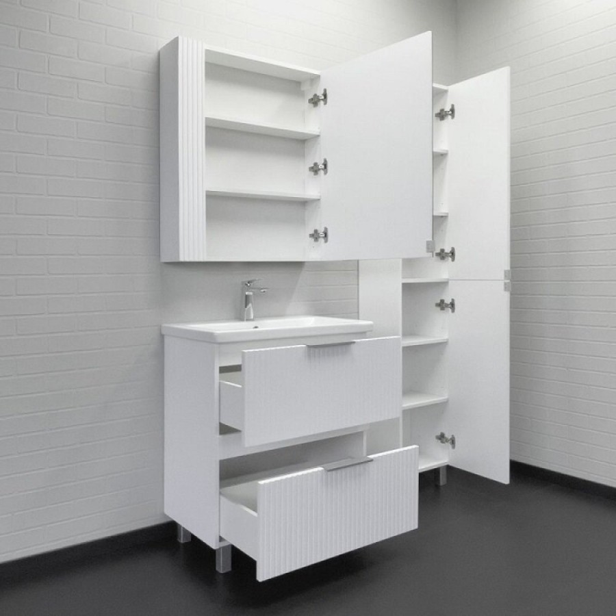 Тумба с раковиной Comfortу Лима 00-00019211, 70 см, цвет белый матовый