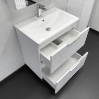 Тумба с раковиной Comfortу Лима 00-00019211, 70 см, цвет белый матовый