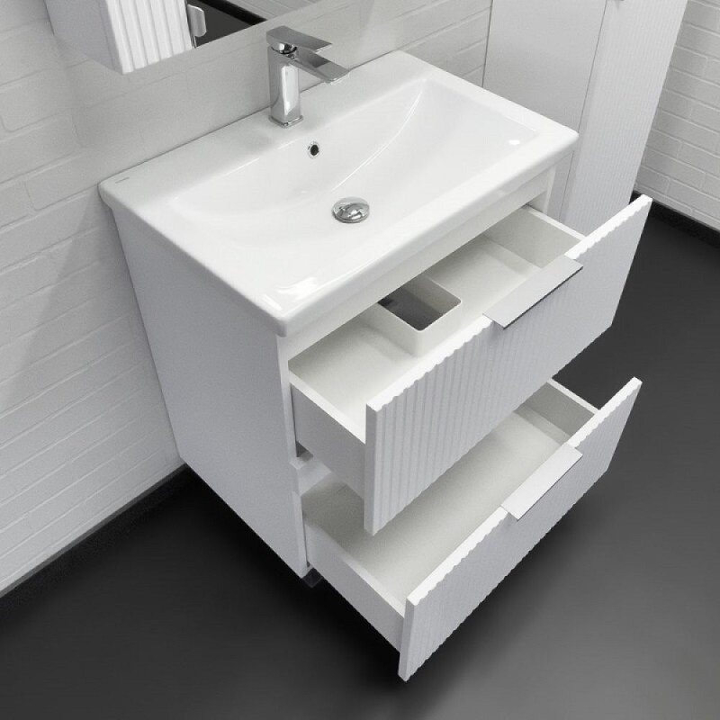 Тумба с раковиной Comfortу Лима 00-00019211, 70 см, цвет белый матовый