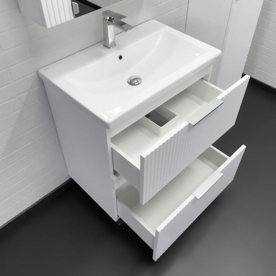 Тумба с раковиной Comfortу Лима 00-00019211, 70 см, цвет белый матовый