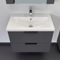 Тумба с раковиной Comfortу Лима 00-00019212, 70 см, подвесная, цвет антрацит