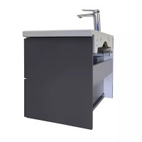 Тумба с раковиной Comfortу Лима 00-00019212, 70 см, подвесная, цвет антрацит