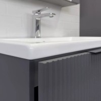 Тумба с раковиной Comfortу Лима 00-00019212, 70 см, подвесная, цвет антрацит
