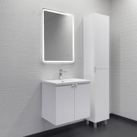 Тумба с раковиной Comfortу Лима 00-00019238, 60 см, подвесная, цвет белый матовый