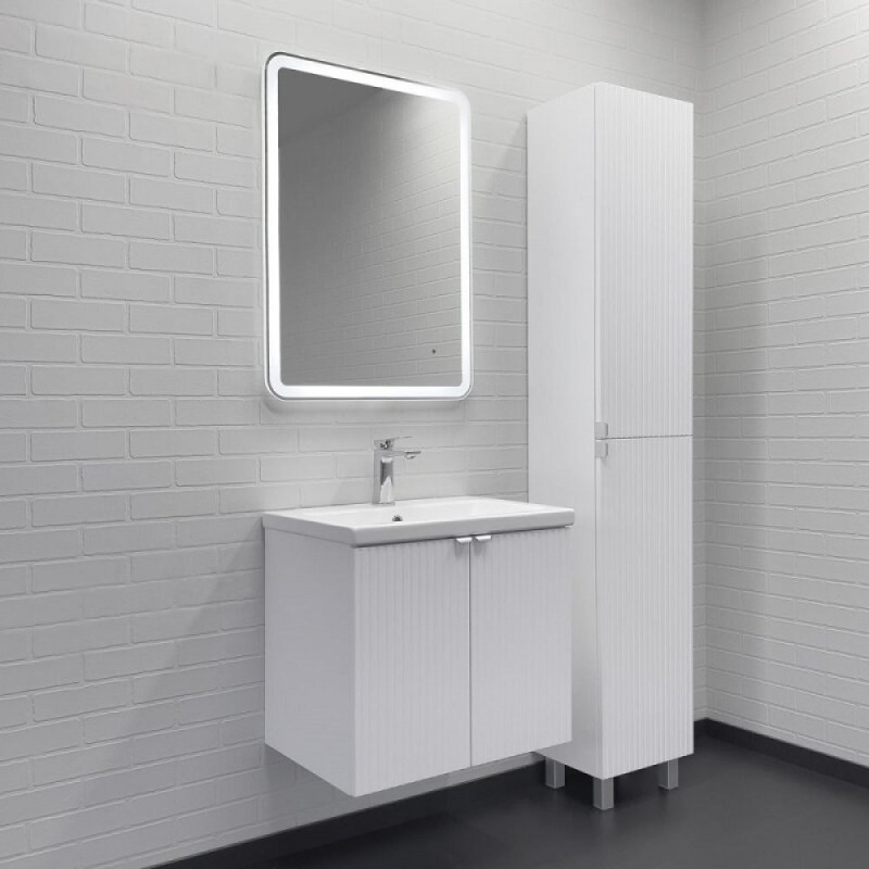 Тумба с раковиной Comfortу Лима 00-00019238, 60 см, подвесная, цвет белый матовый