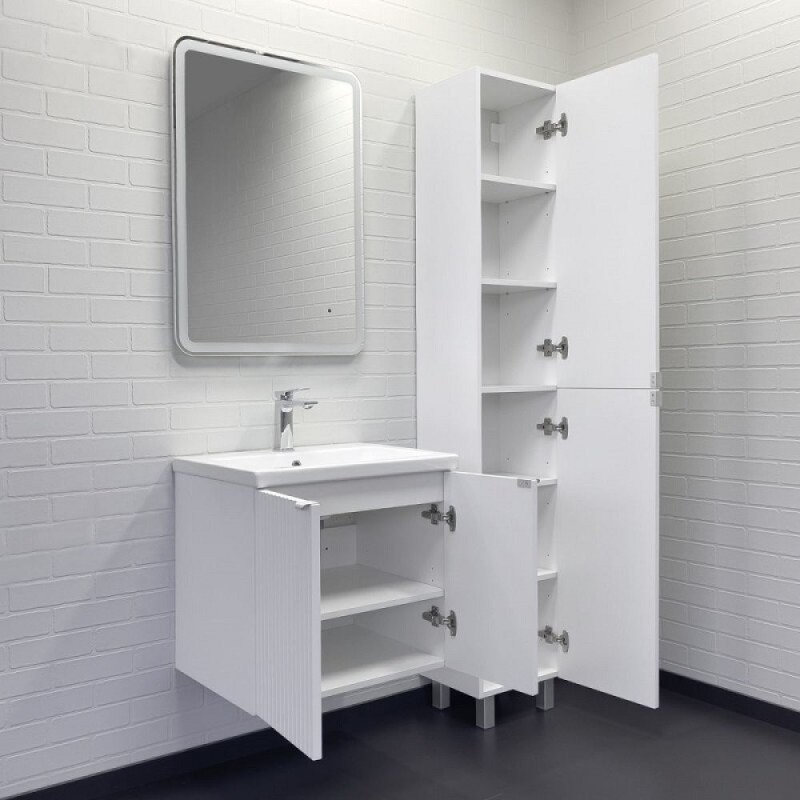 Тумба с раковиной Comfortу Лима 00-00019238, 60 см, подвесная, цвет белый матовый