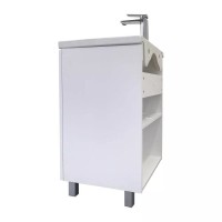 Тумба с раковиной Comfortу Лима 00-00019241, 60 см, напольная, цвет белый матовый