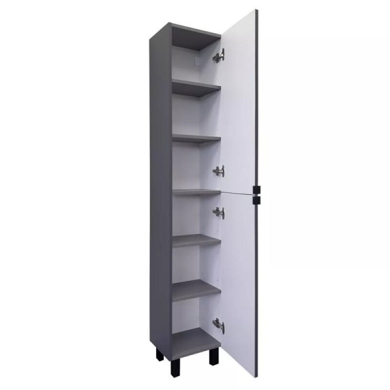 Шкаф-колонна Comfortу Лима 00-00019242, 35 см, цвет антрацит
