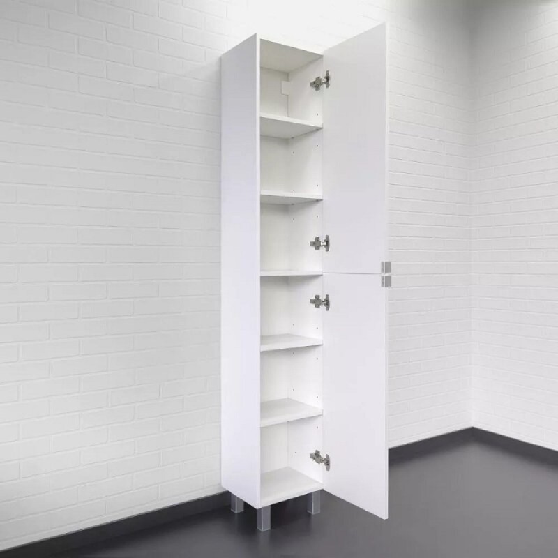 Шкаф-колонна Comfortу Лима 00-00019243, 35 см, цвет белый матовый