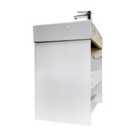 Тумба с раковиной Comfortу Асти 00-00019248CF, подвесная, 60 см, цвет белый глянец