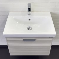 Тумба с раковиной Comfortу Касабланка 00-00019249CF, подвесная, 60 см, цвет серый шёлк