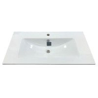 Тумба с раковиной Comfortу Бордо 00-00019288 (00-00019288CF), 90 см, подвесная, дуб темно-коричневый, раковина Comforty 9090M белая
