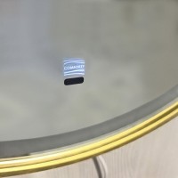 Зеркало Comfortу Лея 00-00019342 (00-00014179CF), 60 см, LED-подсветка, бесконтактный сенсор, антизапотевание, цвет рамы матовое золото