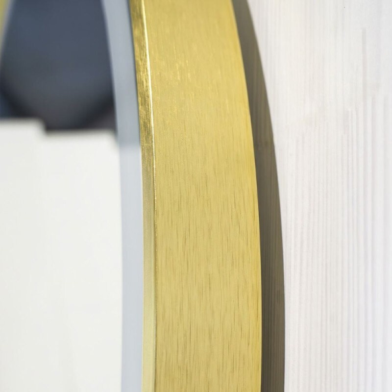 Зеркало Comfortу Лея 00-00019342 (00-00014179CF), 60 см, LED-подсветка, бесконтактный сенсор, антизапотевание, цвет рамы матовое золото