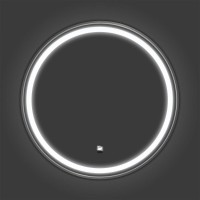 Зеркало Comfortу Лея 00-00019343 (00-00014180CF), 60 см, LED-подсветка, бесконтактный сенсор, антизапотевание, цвет рамы матовое серебро