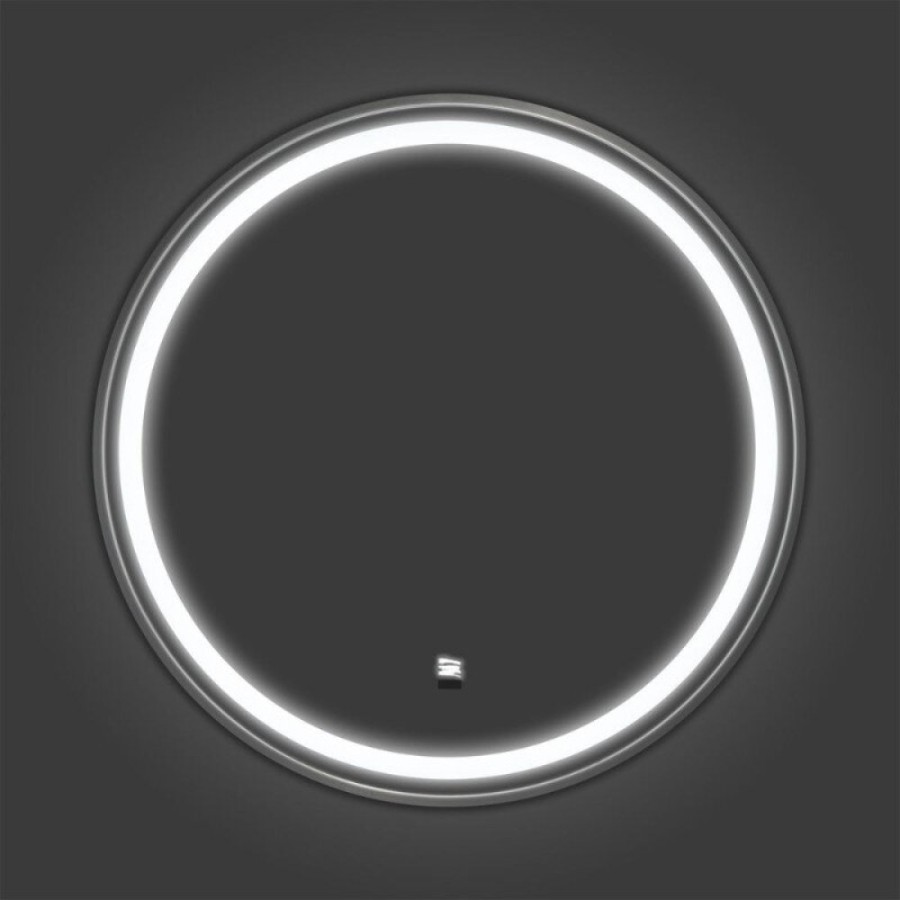 Зеркало Comfortу Лея 00-00019343 (00-00014180CF), 60 см, LED-подсветка, бесконтактный сенсор, антизапотевание, цвет рамы матовое серебро