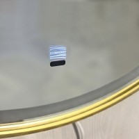 Зеркало Comfortу Лея 00-00019348, 60 см, LED-подсветка, бесконтактный сенсор, алюминиевая рама, цвет золото