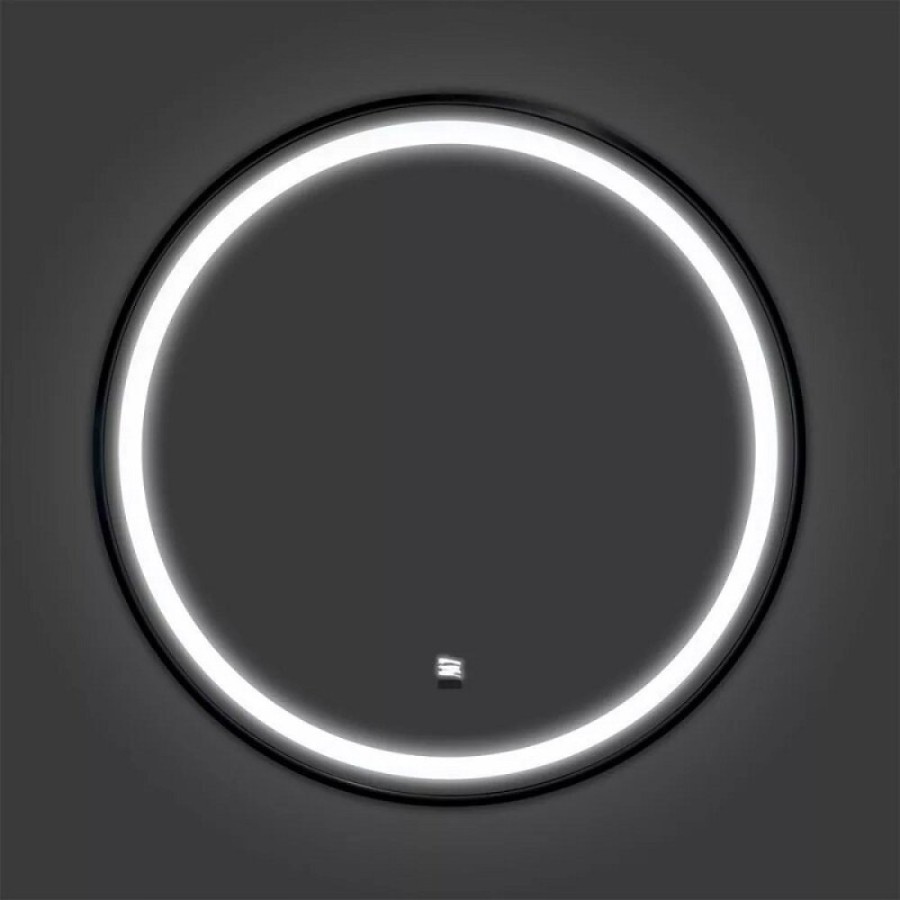 Зеркало Comfortу Лея 00-00019350, 60 см, LED-подсветка, бесконтактный сенсор, алюминиевая рама, цвет черный