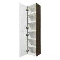 Шкаф-пенал Comfortу Ангара 00-00019358, 35 см, подвесной, цвет дуб темно-коричневый