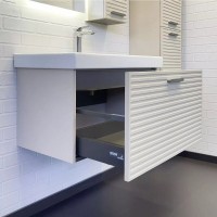 Тумба с раковиной Comfortу Касабланка 00-00019529, подвесная, 80 см, цвет серый шёлк